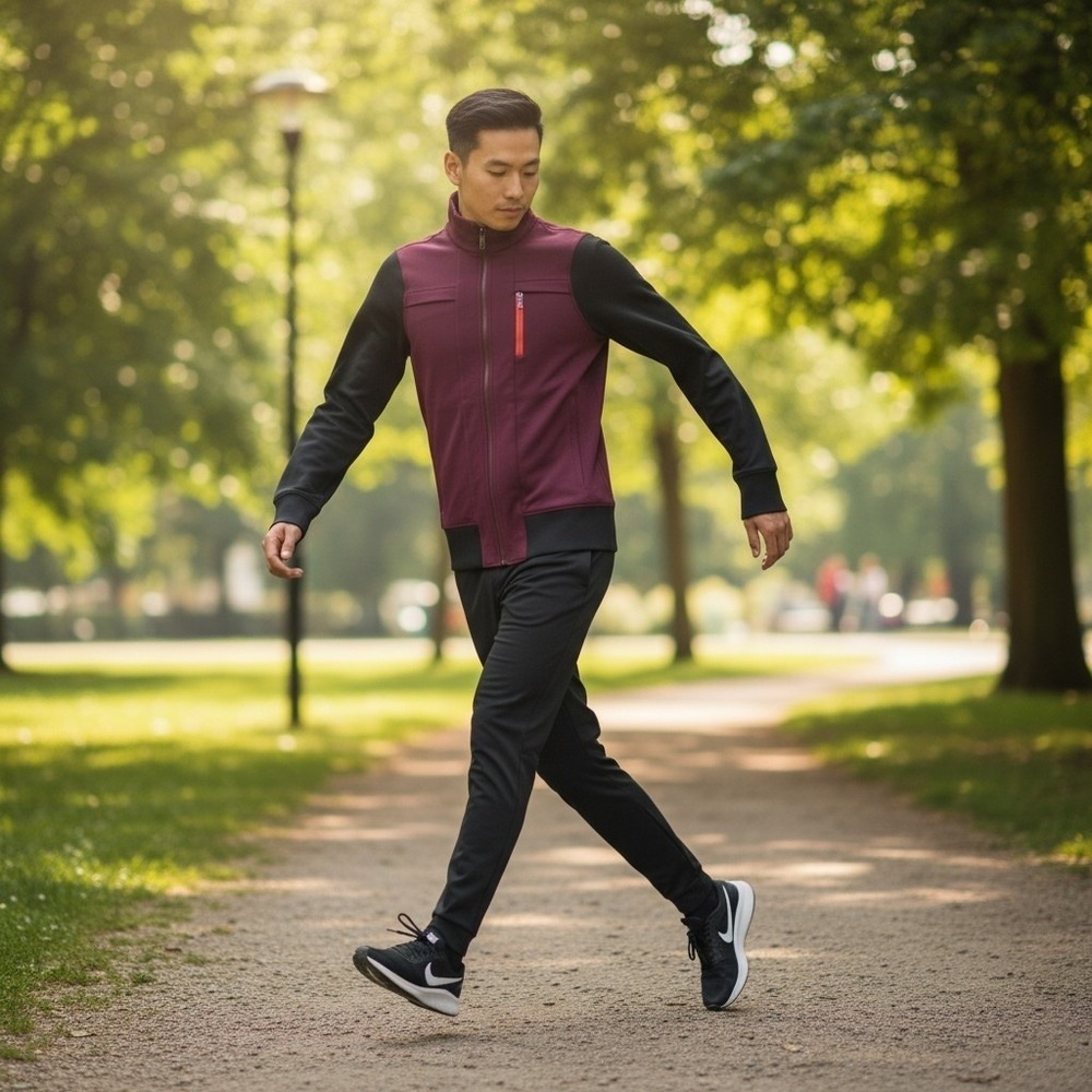 Lululemon Post Gravity Jacket Mens Small Full Zip Burgundy Black Thumbholes